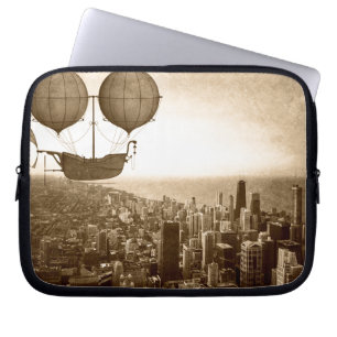 Protection Pour Ordinateur Portable Airship Over Chicago