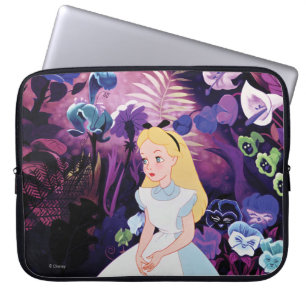 Protection Pour Ordinateur Portable Alice au pays des merveilles Film de fleurs de jar