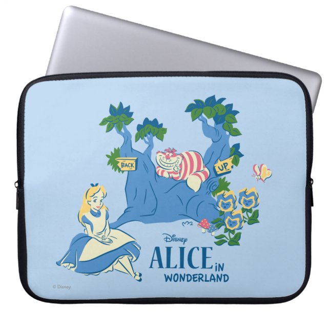Protection Pour Ordinateur Portable Alice et Cheshire Cat (Devant)