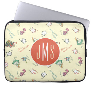 Protection Pour Ordinateur Portable Alice In Wonderland & Friends   Motif - Monogramme