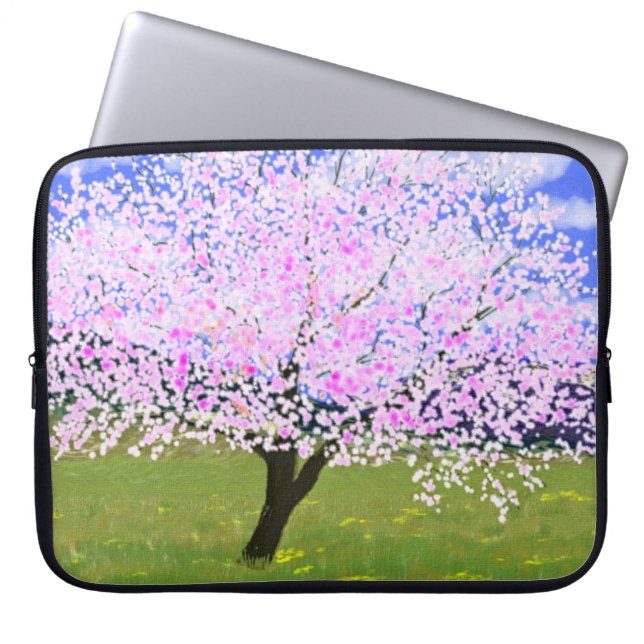 Protection Pour Ordinateur Portable Amande en fleurs (Devant)