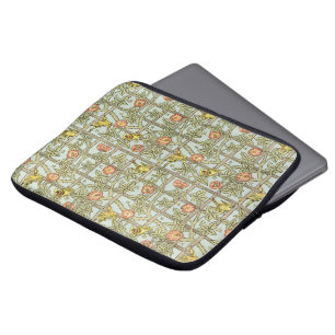 Protection Pour Ordinateur Portable Antique Victorien William Morris Trellis Fleurs