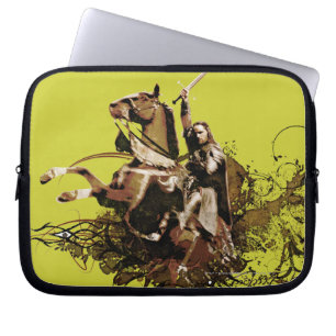 Protection Pour Ordinateur Portable Aragorn équitation d'un cheval vectoriel collage