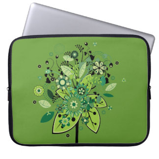 Protection Pour Ordinateur Portable Arbre abstrait vert