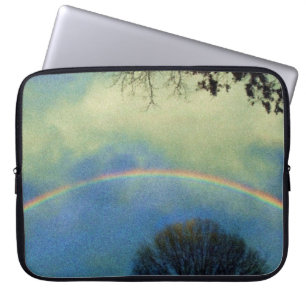 Protection Pour Ordinateur Portable Arc-en-ciel complet en style Seurat