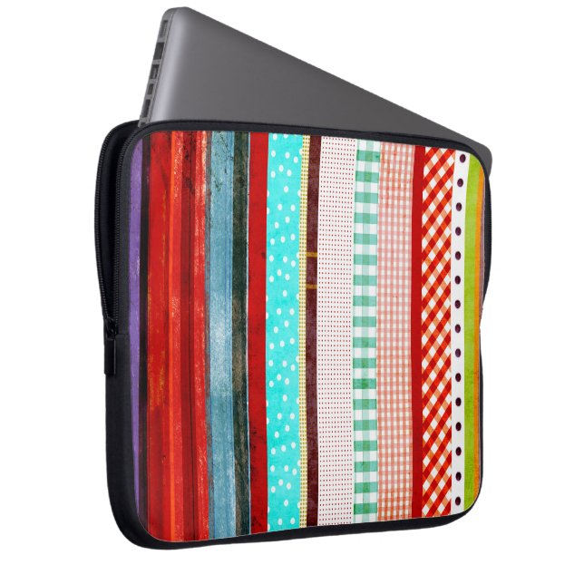 Protection Pour Ordinateur Portable Arc-en-ciel Vintage (Devant droit)