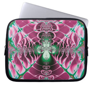 Protection Pour Ordinateur Portable Art Abstrait Fleur Rouge