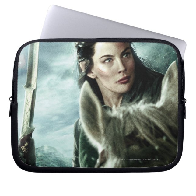 Protection Pour Ordinateur Portable ARWEN™ en neige et épée (Devant)