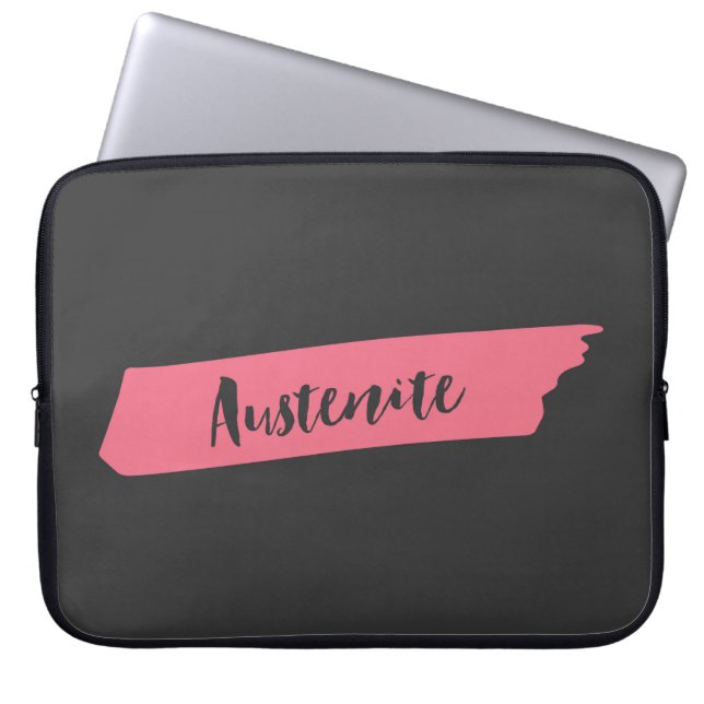 Protection Pour Ordinateur Portable Austenite de pinceau rose (Devant)