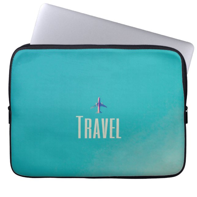 Protection Pour Ordinateur Portable Avion de voyage (Devant)