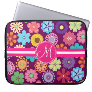 Protection Pour Ordinateur Portable Bagout floral coloré Girly de flower power de