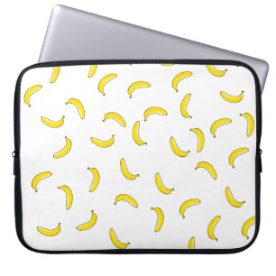 Protection Pour Ordinateur Portable Banane blanche