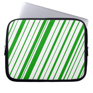 Protection Pour Ordinateur Portable Bande diagonale ~ Vert