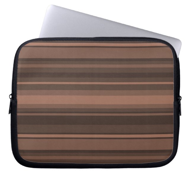 Protection Pour Ordinateur Portable Bandes de chocolat (Devant)