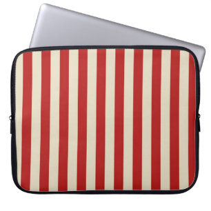 Protection Pour Ordinateur Portable Bandes de maïs pop Vintage rétros en rouge
