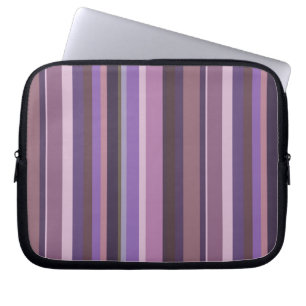 Protection Pour Ordinateur Portable Bandes verticales mauves