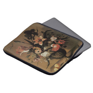 Protection Pour Ordinateur Portable Baroque Vintage, Nature morte florale Fleurs dans 