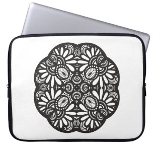 Protection Pour Ordinateur Portable Beau griffonnage de carré noir de Deco