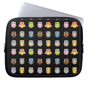 Protection Pour Ordinateur Portable Beaucoup de motifs de hiboux colorés mignons