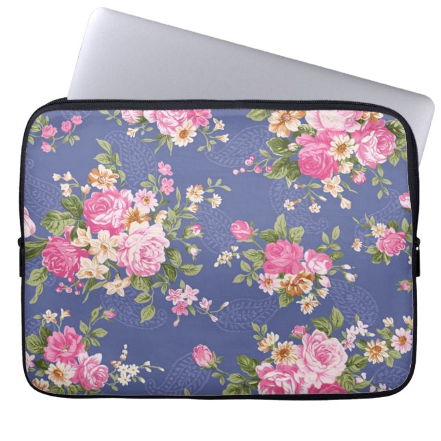 Protection Pour Ordinateur Portable Belle conception florale (Devant)
