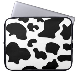 Protection Pour Ordinateur Portable Black and White Cow print