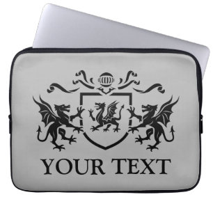 Protection Pour Ordinateur Portable Blason fait sur commande de dragon