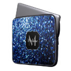 Bleu foncé foncé brillant parties scintillant scin