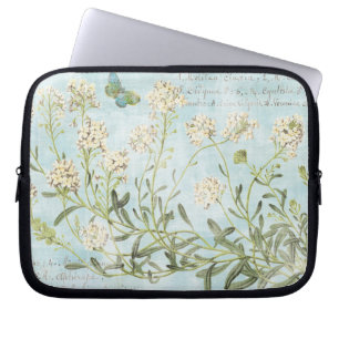 Protection Pour Ordinateur Portable Botanique bleu