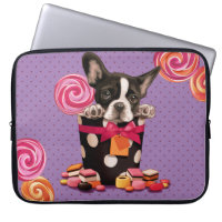 Bouledogue français et sucrerie