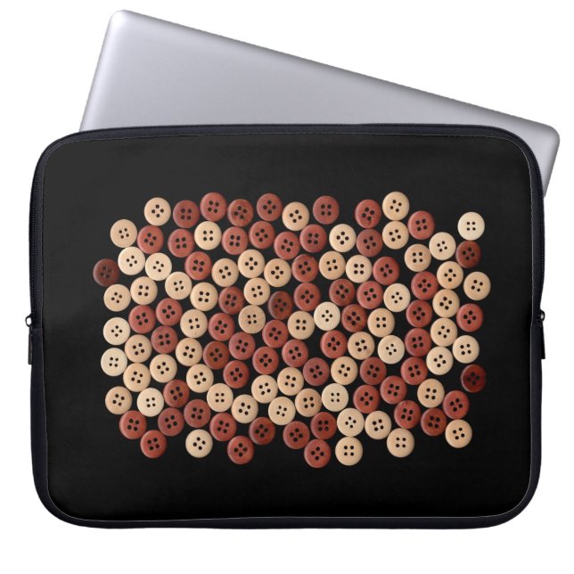 Protection Pour Ordinateur Portable Boutons - Photographie d'art (Devant)