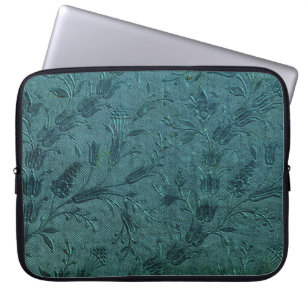 Protection Pour Ordinateur Portable Broderie Vintage Peacock