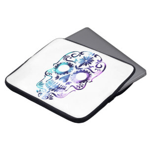 PROTECTION POUR ORDINATEUR PORTABLE BRUME POURPRE BLEUE DE SUCRE D'IMPRESSION GITAN