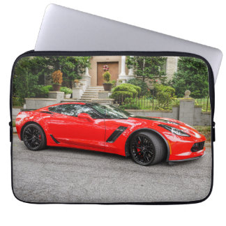 Protection Pour Ordinateur Portable C7 rouge Chevrolet Corvette