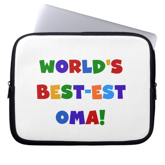 Protection Pour Ordinateur Portable Cadeaux lumineux de couleurs du Meilleur-est Oma (Devant)