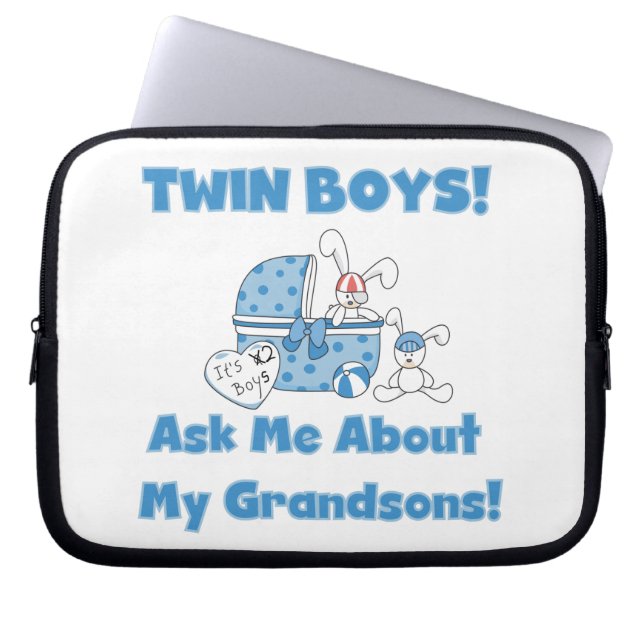 Protection Pour Ordinateur Portable Cadeaux Twin Boy Grandsons (Devant)