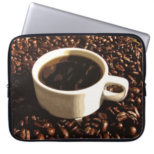 Protection Pour Ordinateur Portable Café et haricots