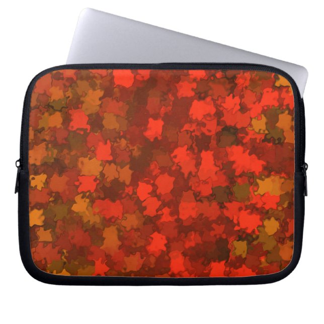 Protection Pour Ordinateur Portable Camo - Feuilles automnales (Devant)