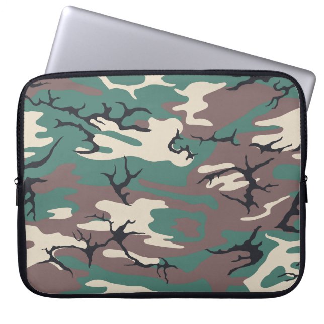 Protection Pour Ordinateur Portable Camo Woodland (Devant)