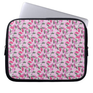 Protection Pour Ordinateur Portable Camouflage animal Silhouette rose