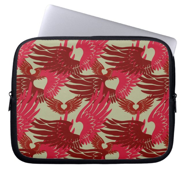 Protection Pour Ordinateur Portable Camouflage de Heartwings (rouge/beige) (Devant)