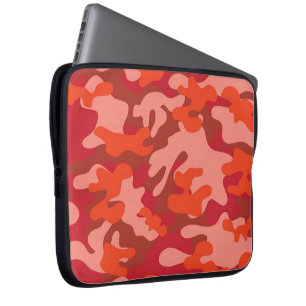 Protection Pour Ordinateur Portable Camouflage rouge