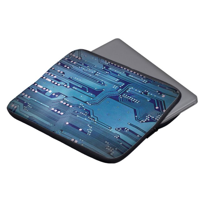 Protection Pour Ordinateur Portable Carte cool Elegant Blue Computer Circuit (Devant haut)