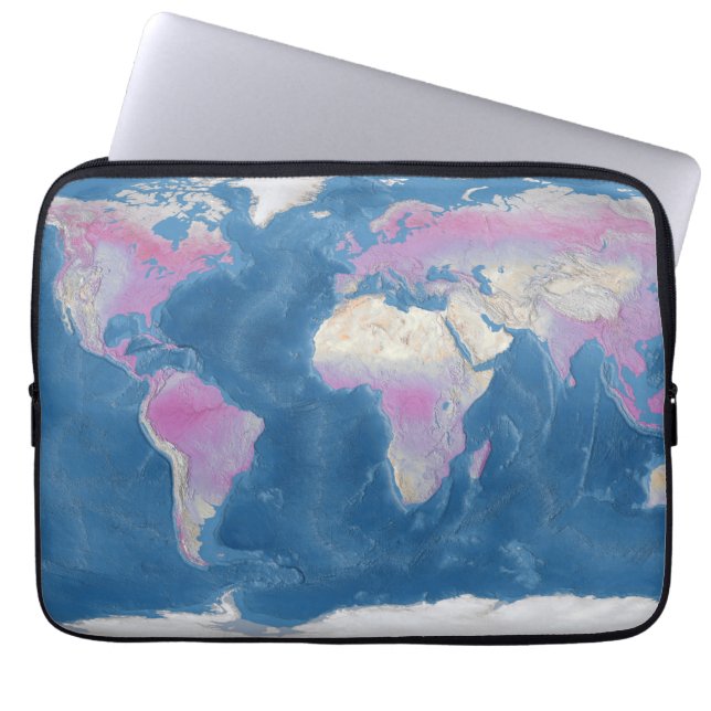Protection Pour Ordinateur Portable Carte du monde (Devant)