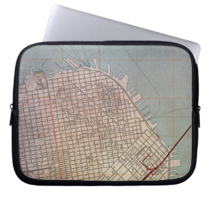 Protection Pour Ordinateur Portable Carte topographique d'East San Francisco