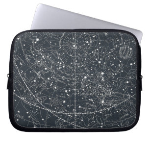 Protection Pour Ordinateur Portable Carte vintage de constellation