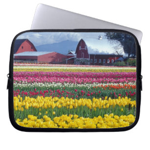 Protection Pour Ordinateur Portable Champ de tulipes