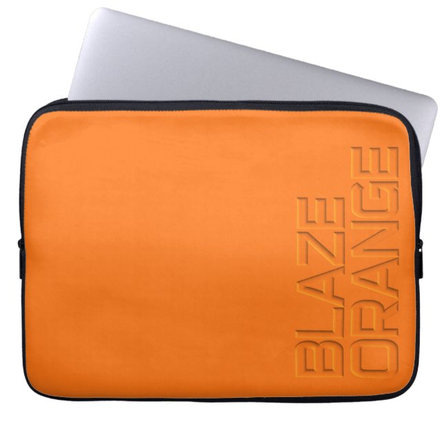 Protection Pour Ordinateur Portable Chasse élevée orange de visibilité de flamme (Devant)