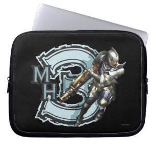 Protection Pour Ordinateur Portable Chasseur masculin avec Bowgun, armure en acier
