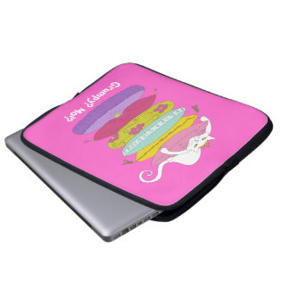 Protection Pour Ordinateur Portable Chat grincheux de princesse et les douilles