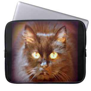 Protection Pour Ordinateur Portable chat noir